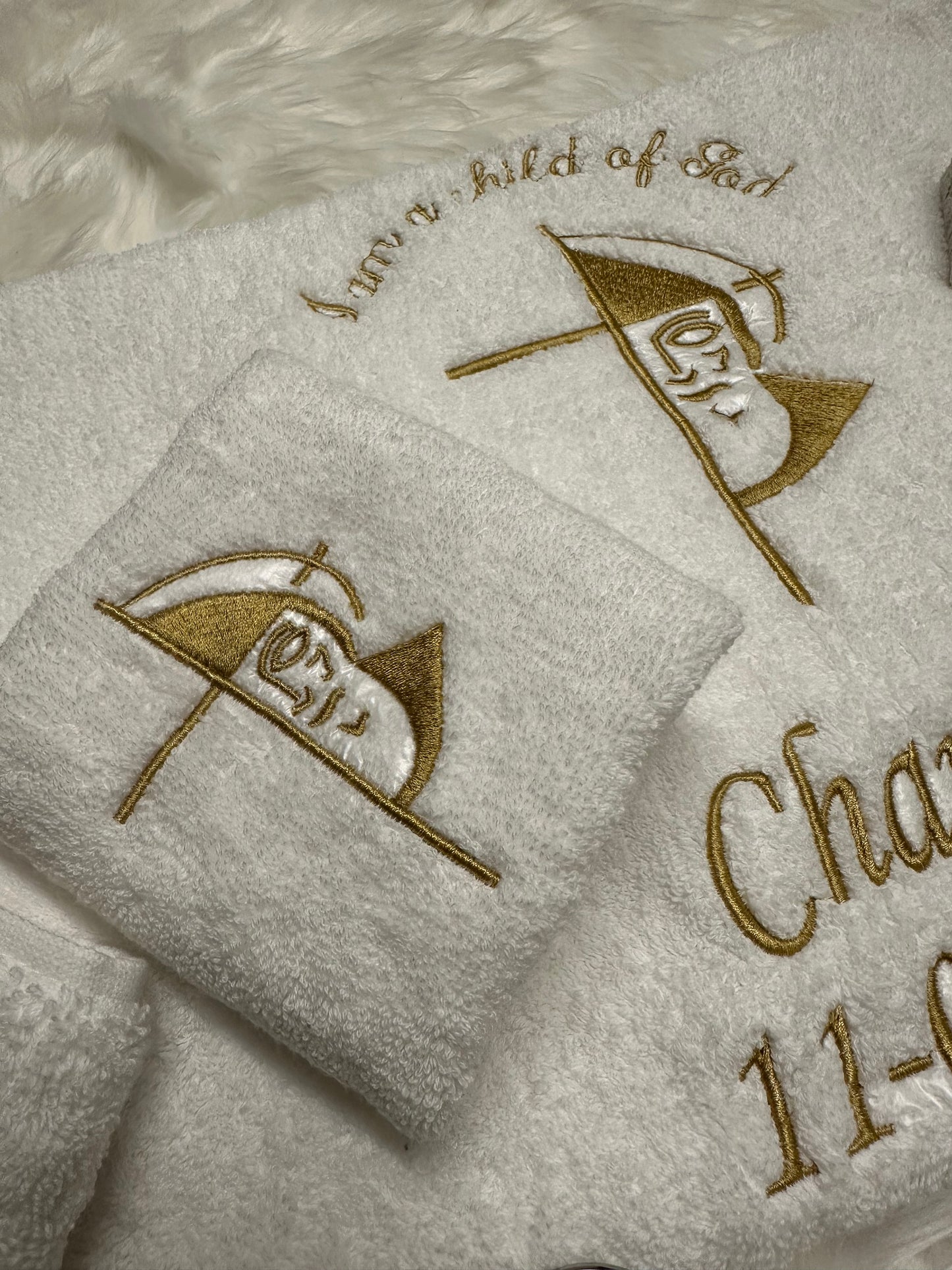 Baptism Towels set (Design 6)