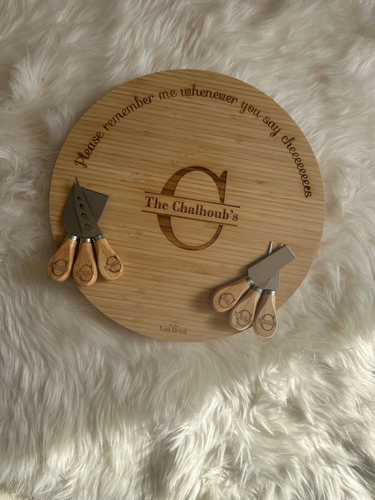 Cheese Board with knives set