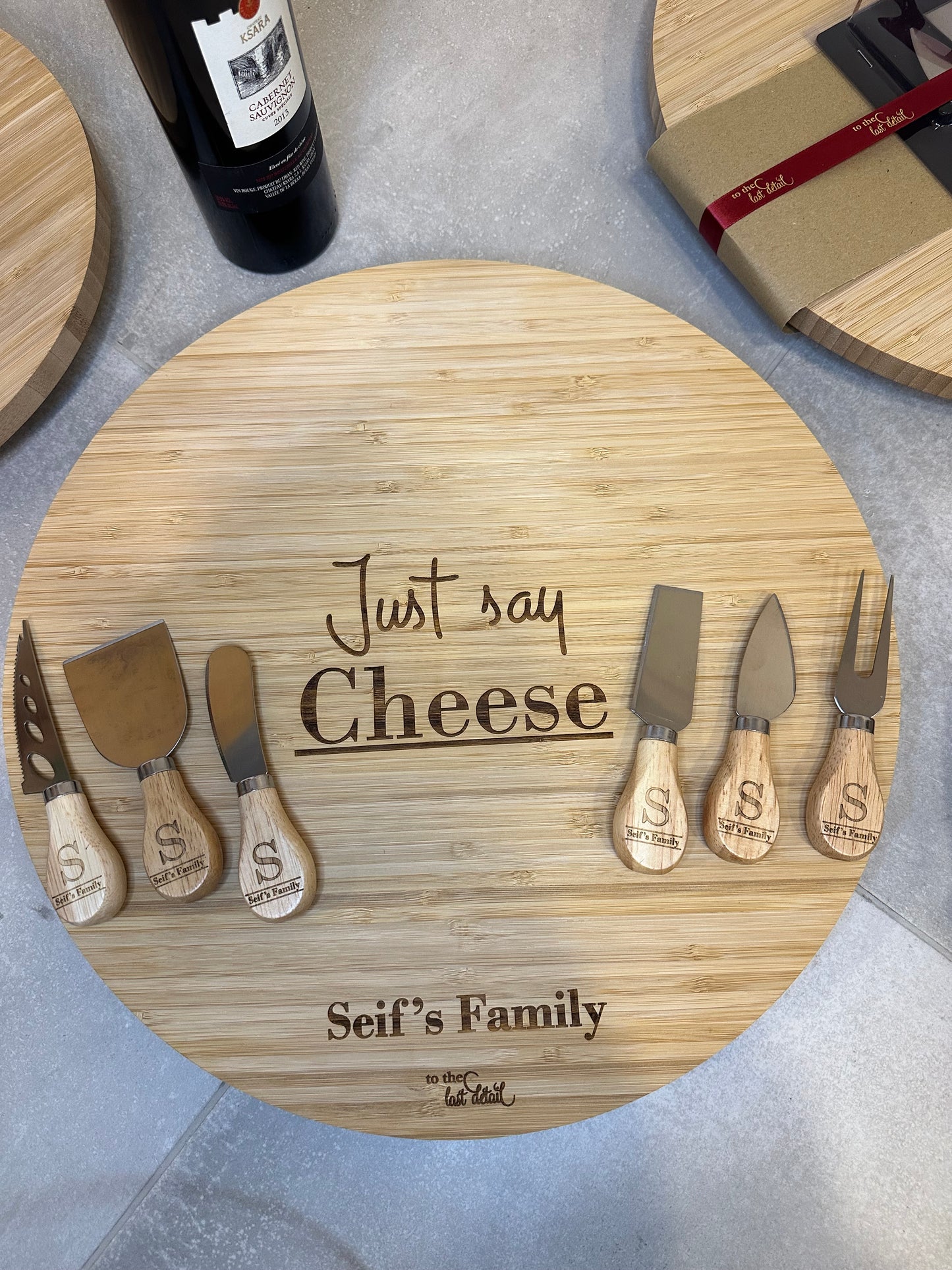 Customized Cheese Board