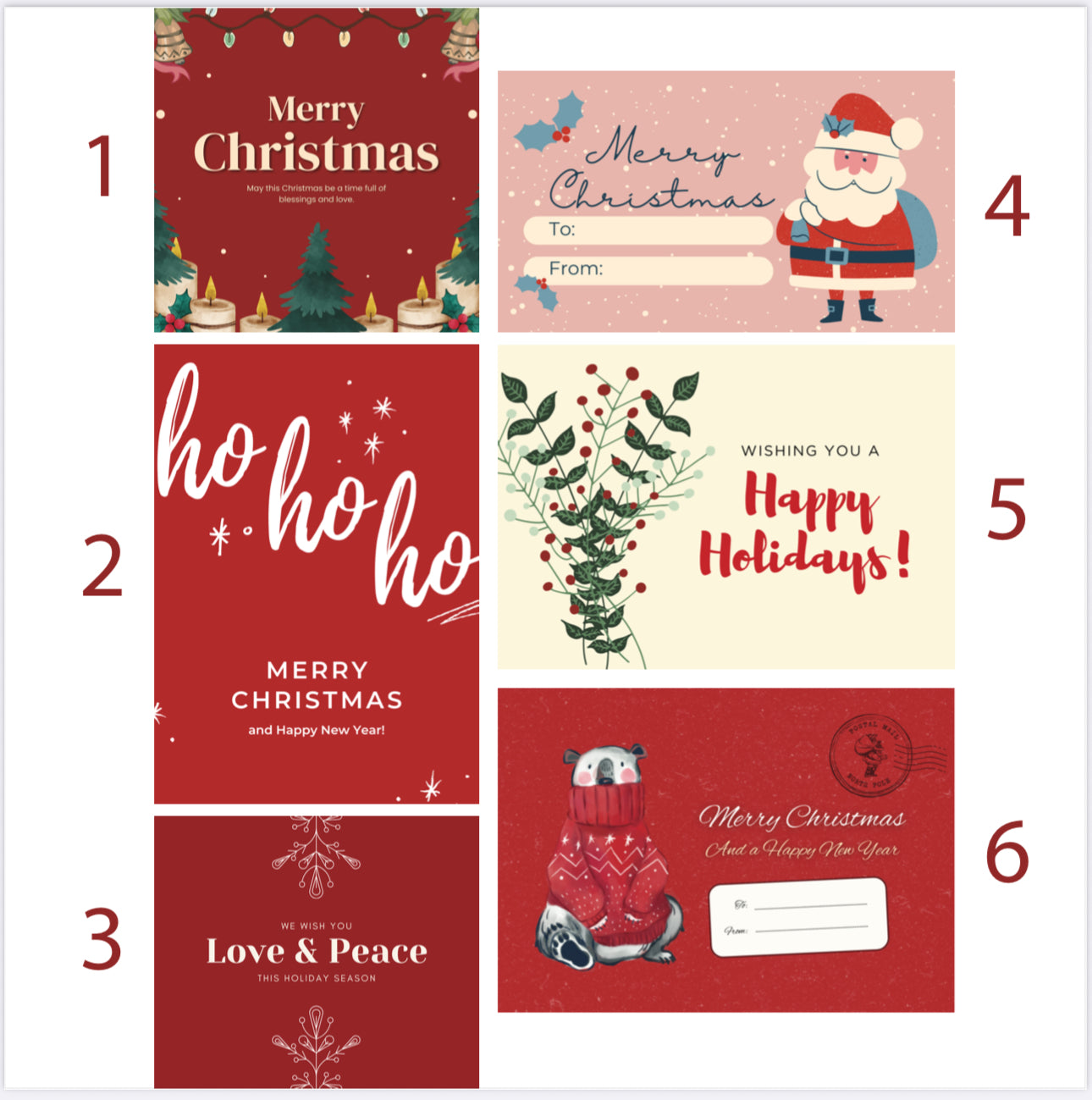 Christmas greeting card