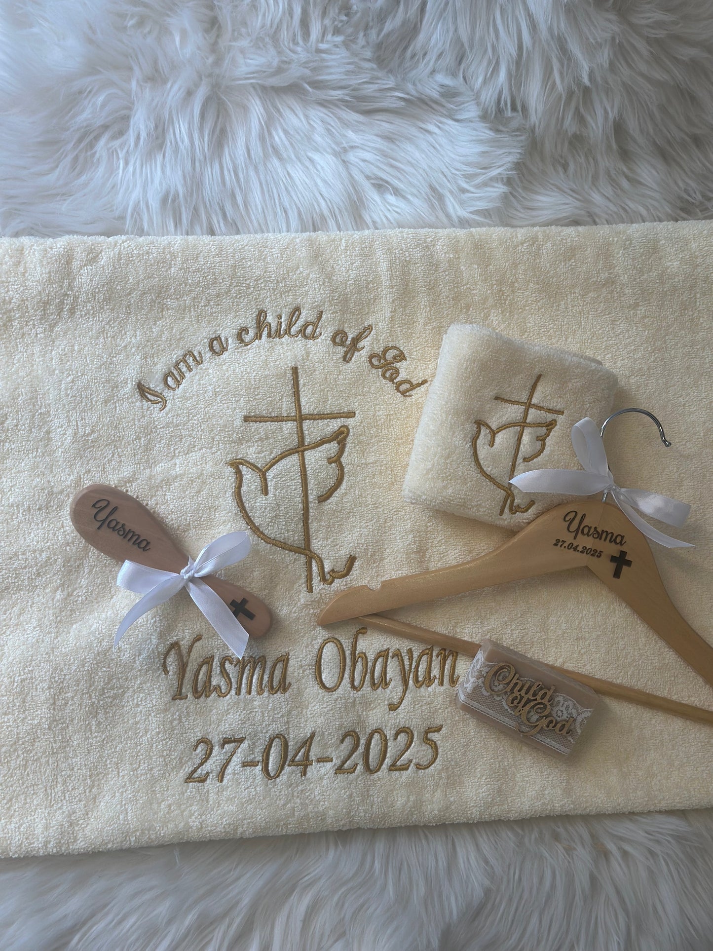Baptism Towels set (Design 7)