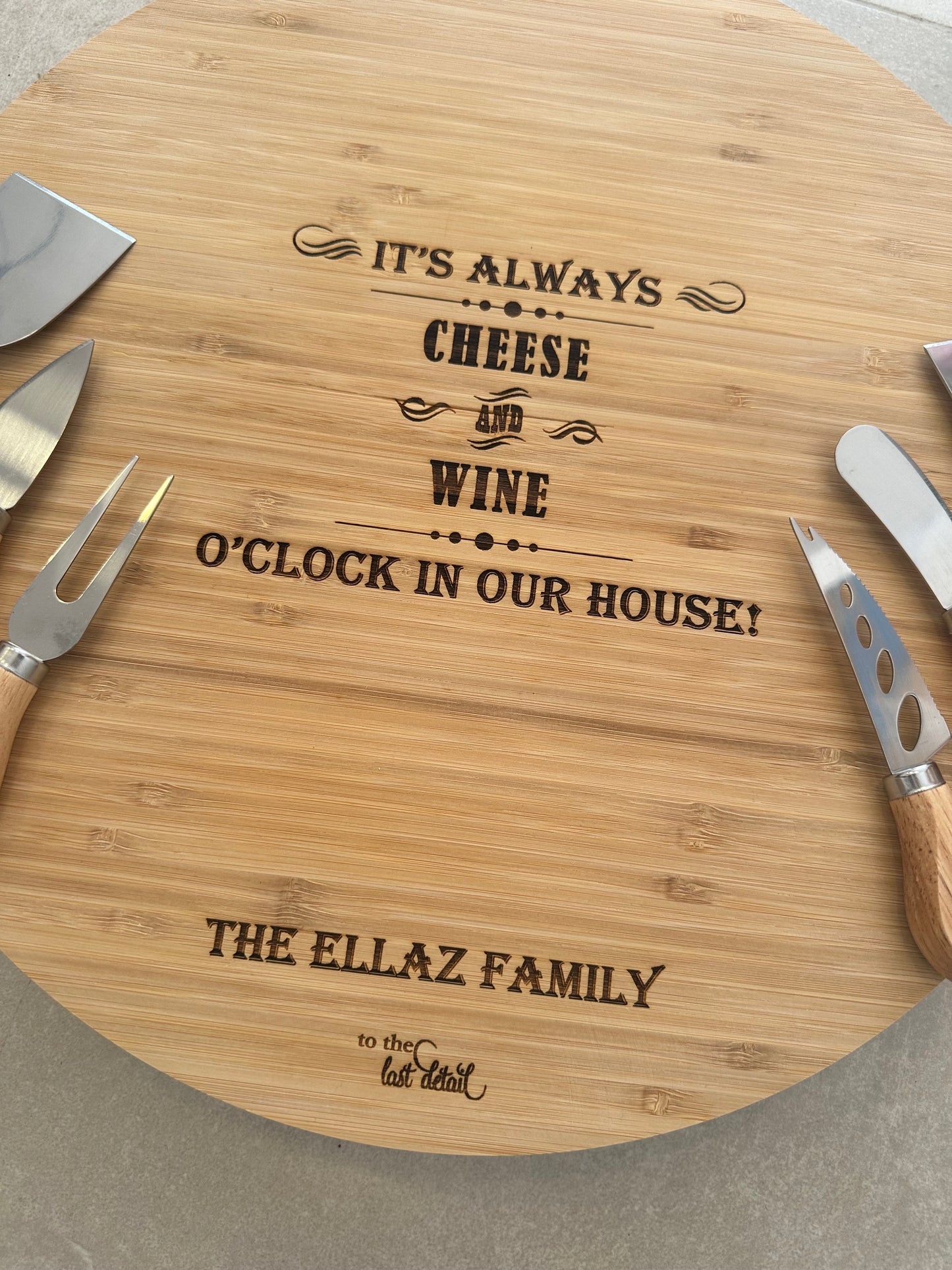 Cheese Board with knives set