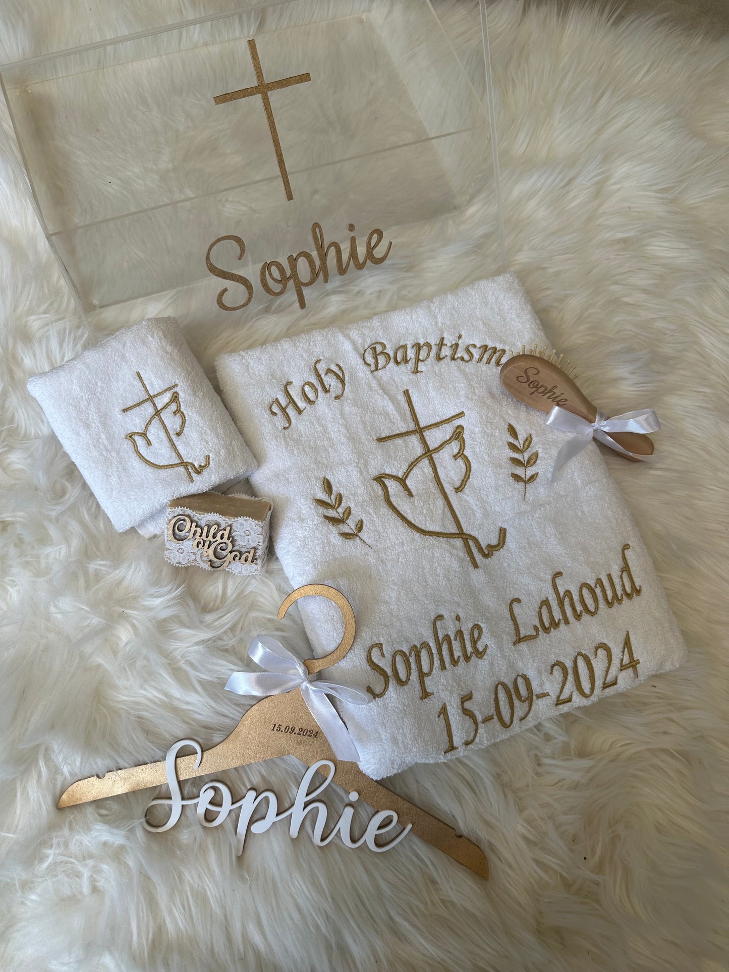 Baptism Towels set (Design 7)