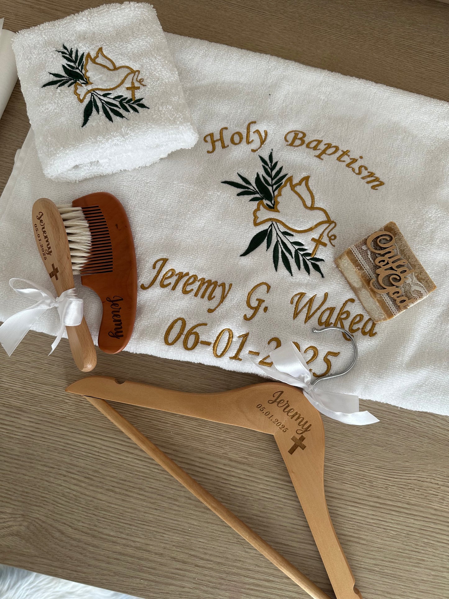 Baptism Towels set (Design 2)