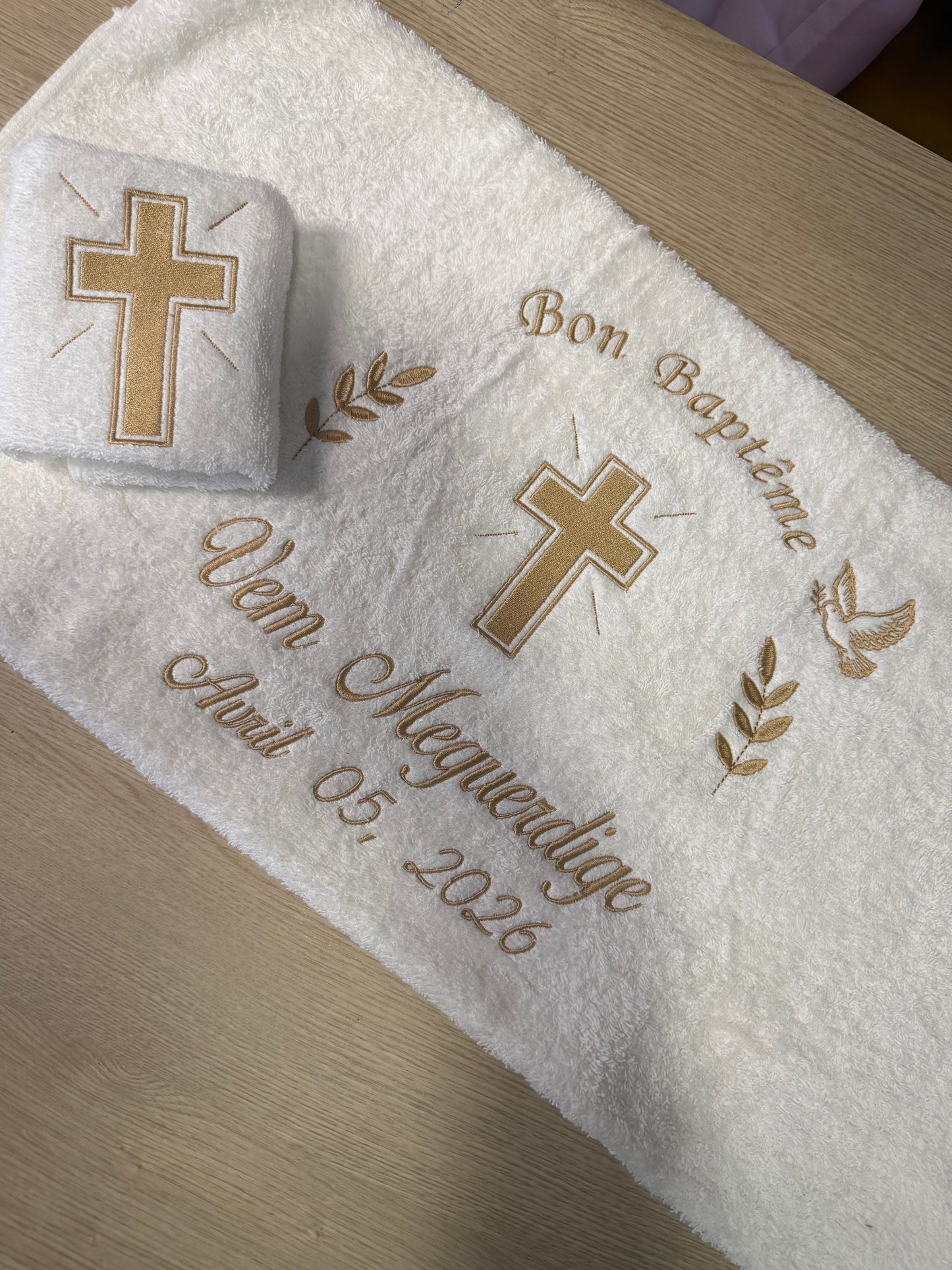 Baptism Towels set (Design 1)