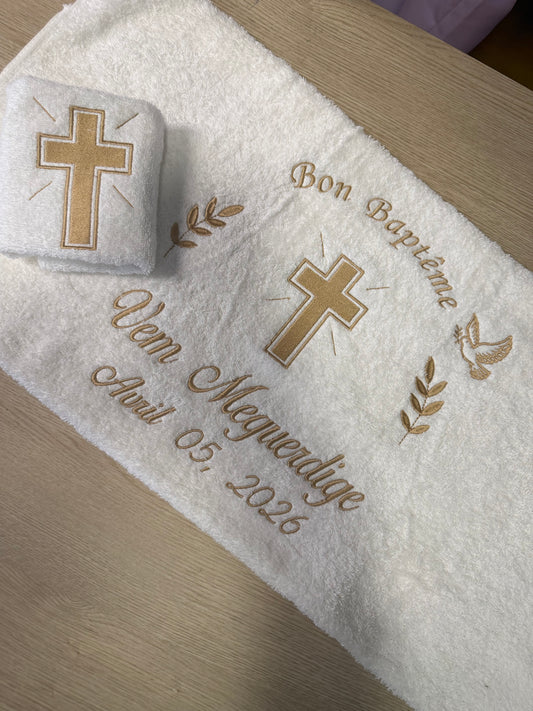 Baptism Towels set (Design 1)