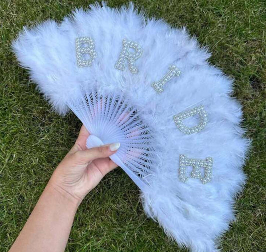 Feather Bride Fan