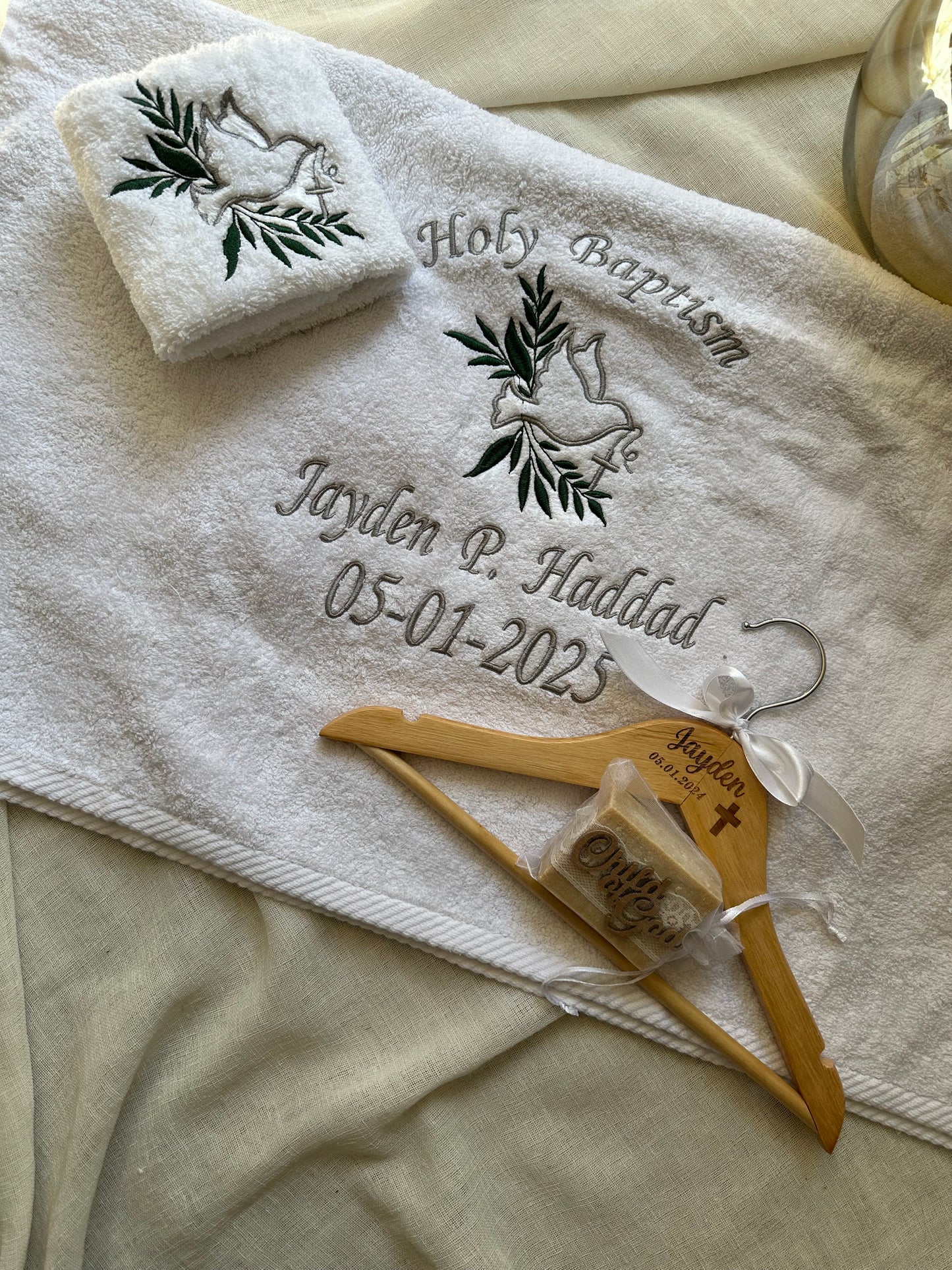 Baptism Towels set (Design 2)