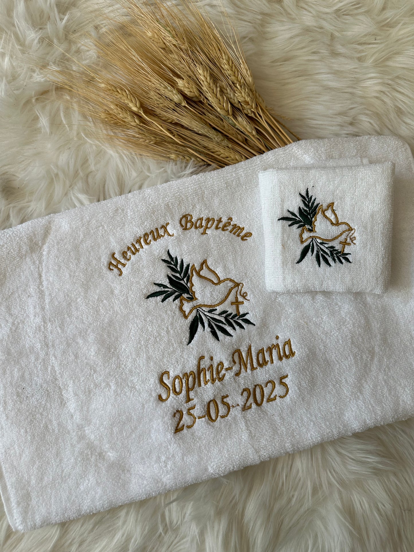Baptism Towels set (Design 2)
