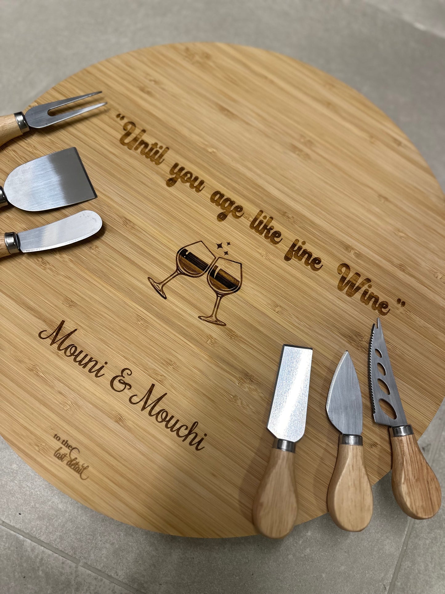 Cheese Board with knives set