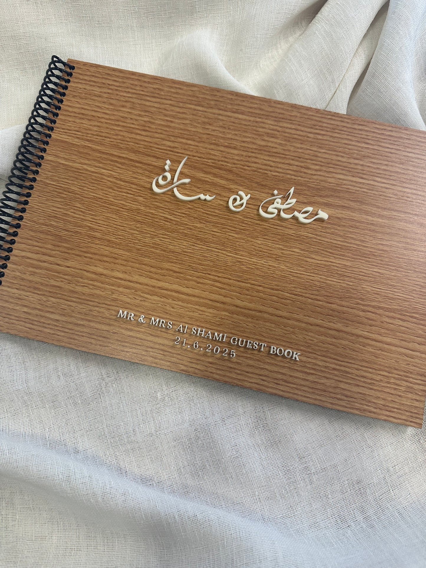 Guest Book wood Cover