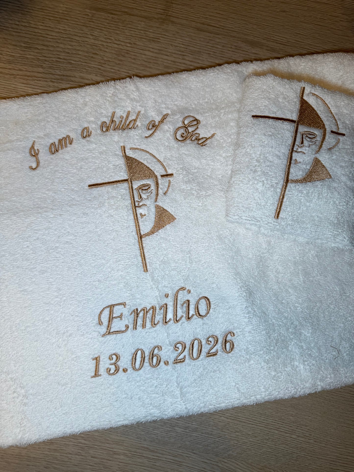 Baptism Towels set (Design 6)