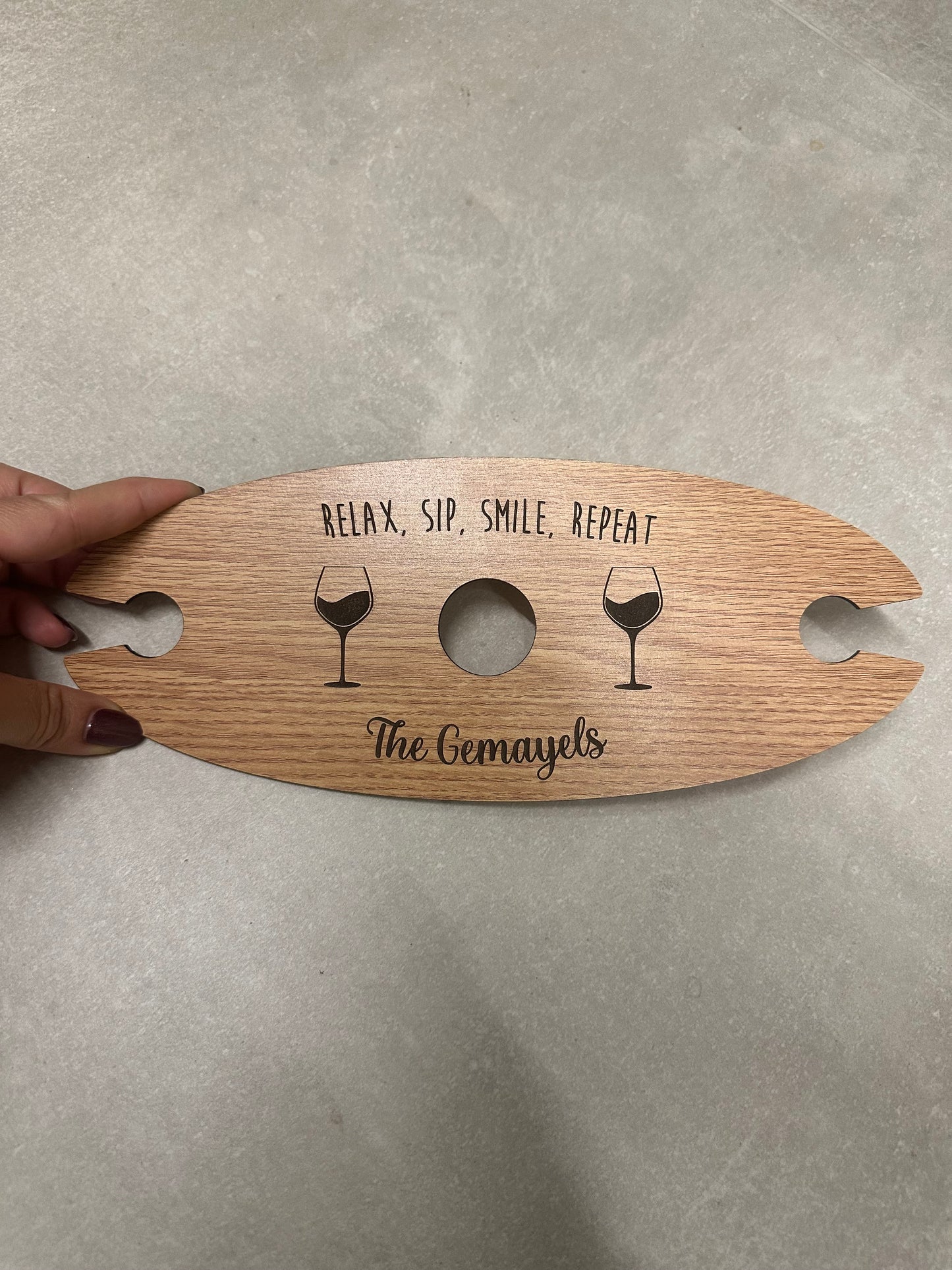 Wine bottle and glasses Holder