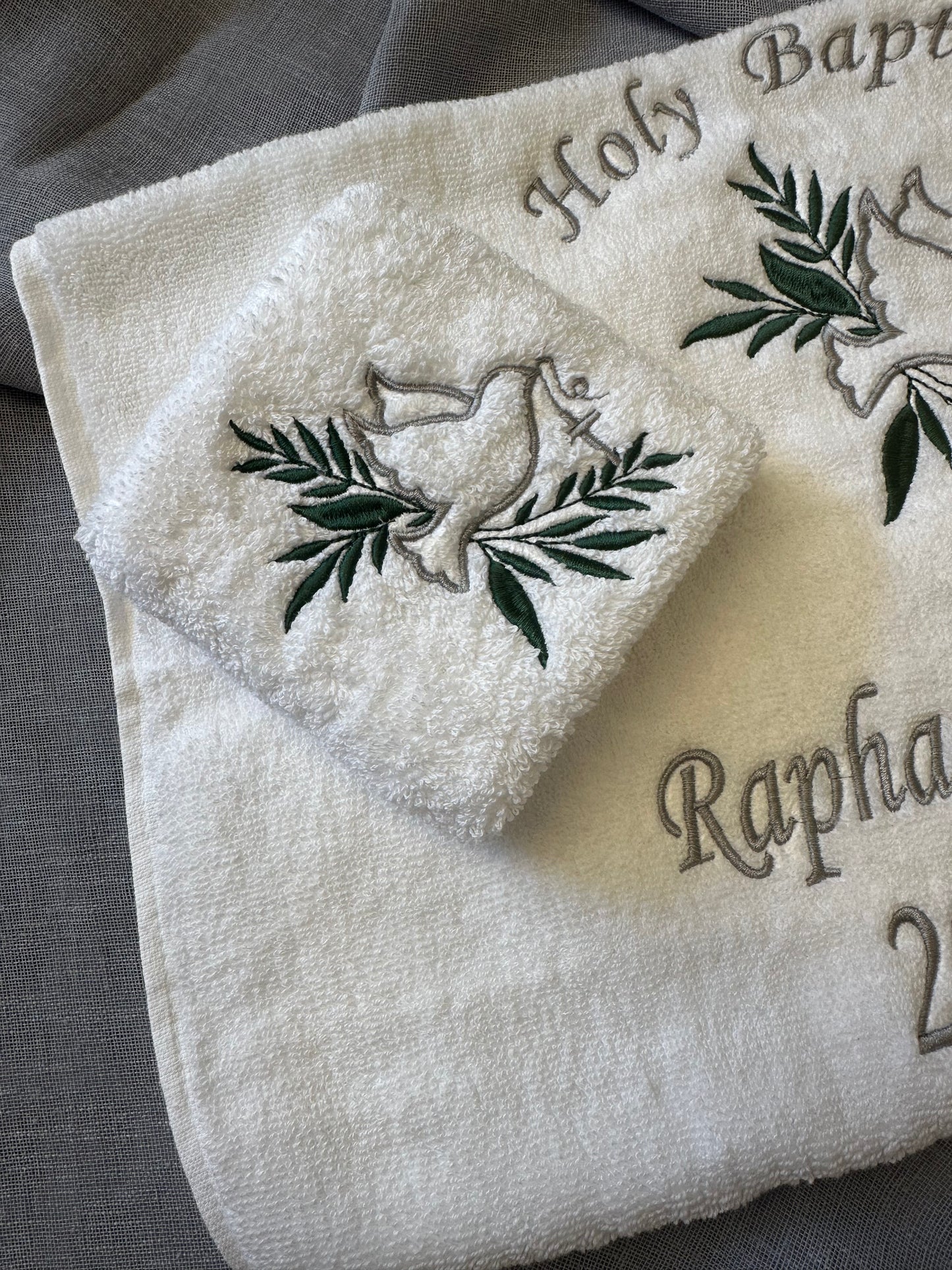 Baptism Towels set (Design 2)
