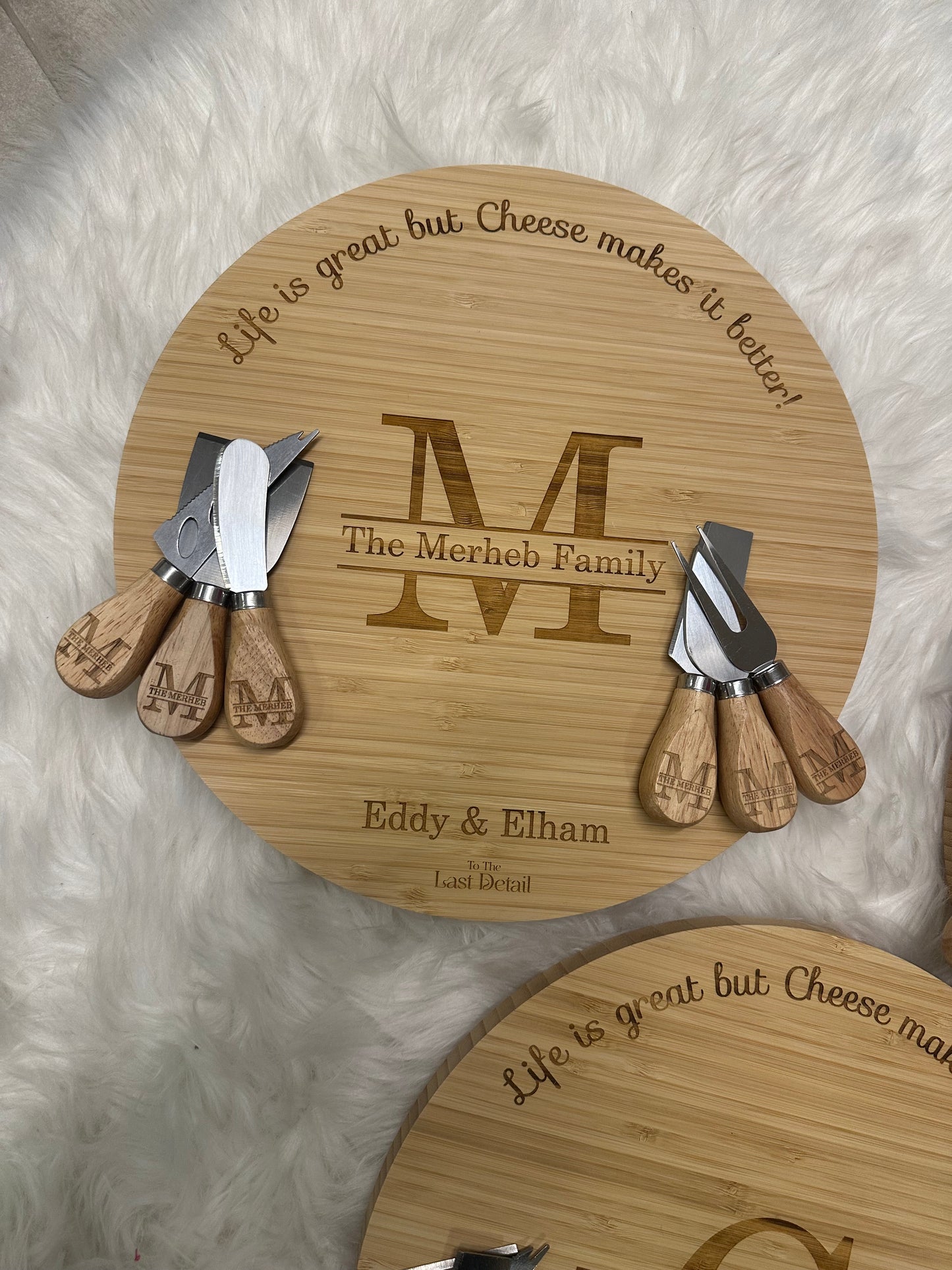 Cheese Board with knives set