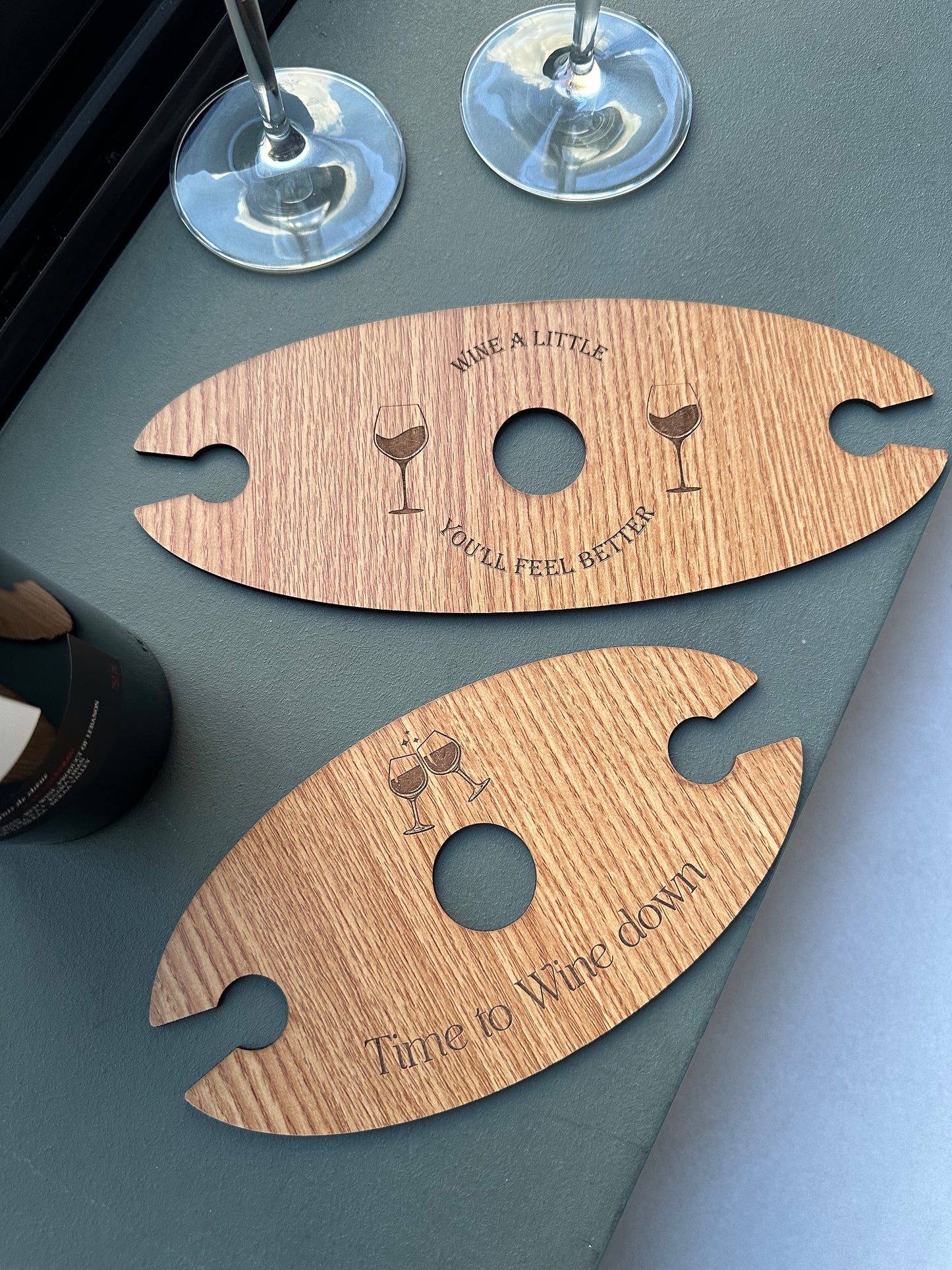 Wine bottle and glasses Holder