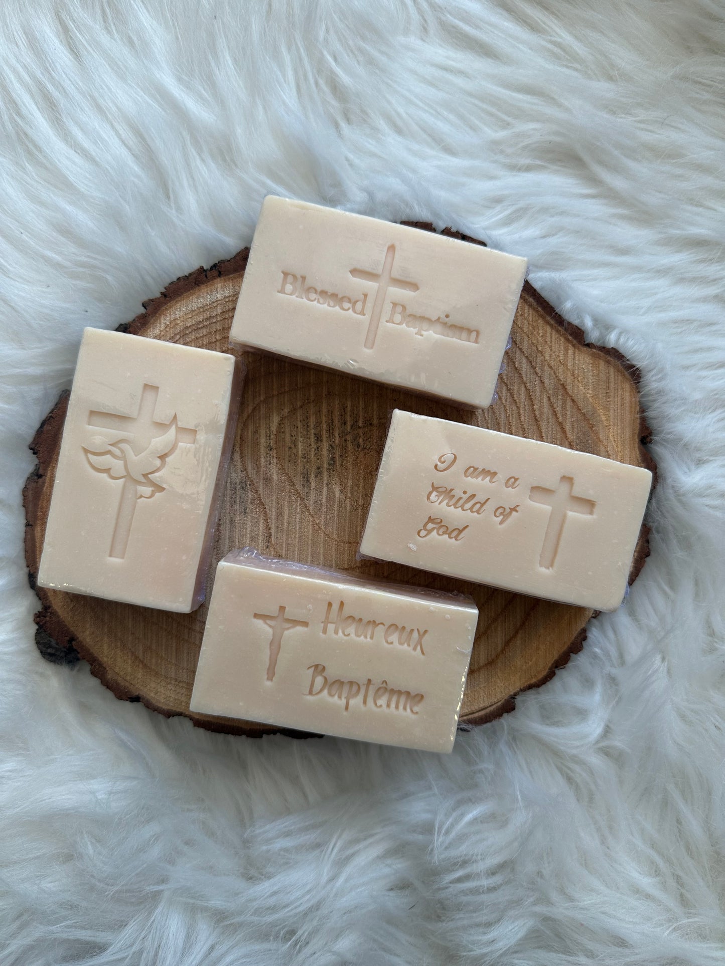 Baptism Stamped Natural Soap