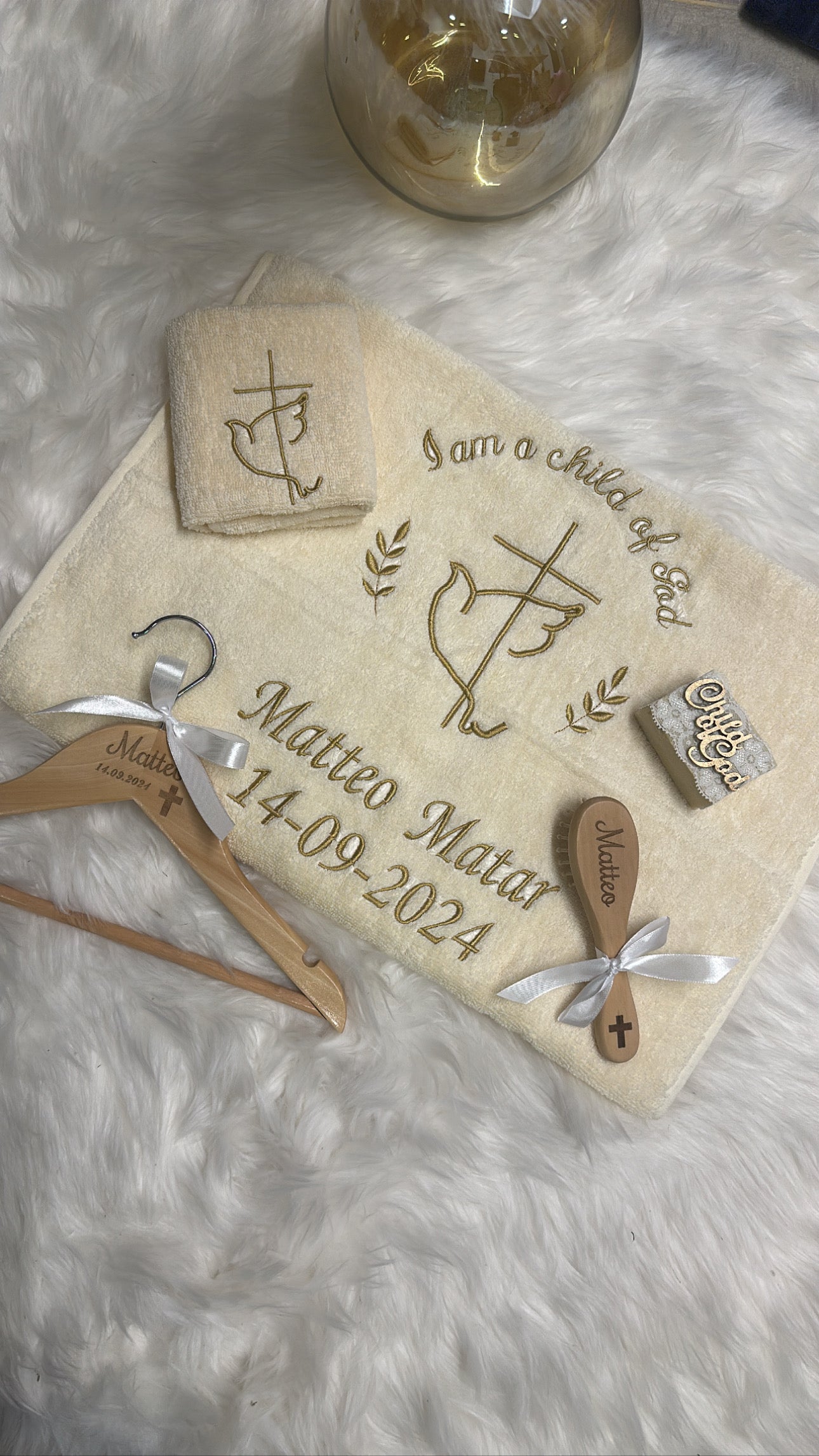 Baptism Towels set (Design 7)