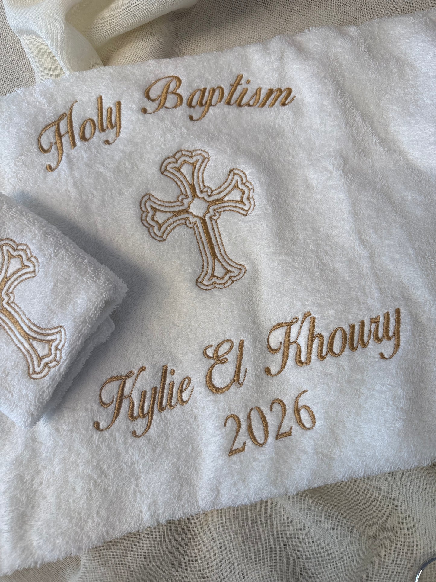 Baptism Towels set (Design 3)
