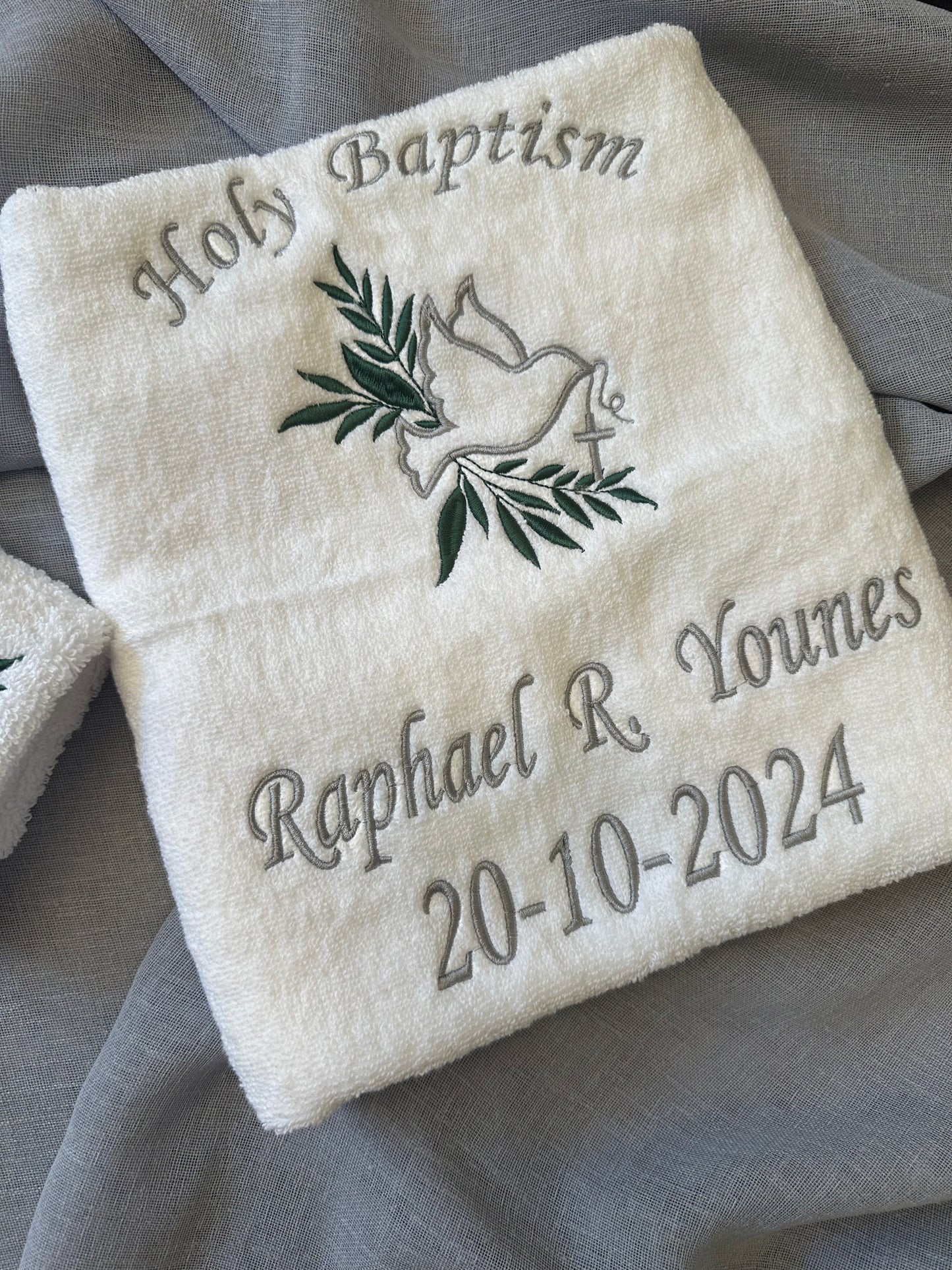 Baptism Towels set (Design 2)
