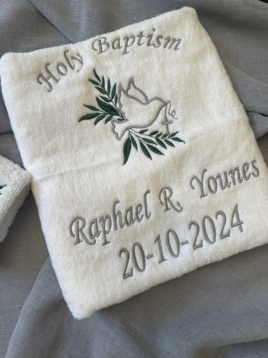 Baptism Towels set (Design 2)