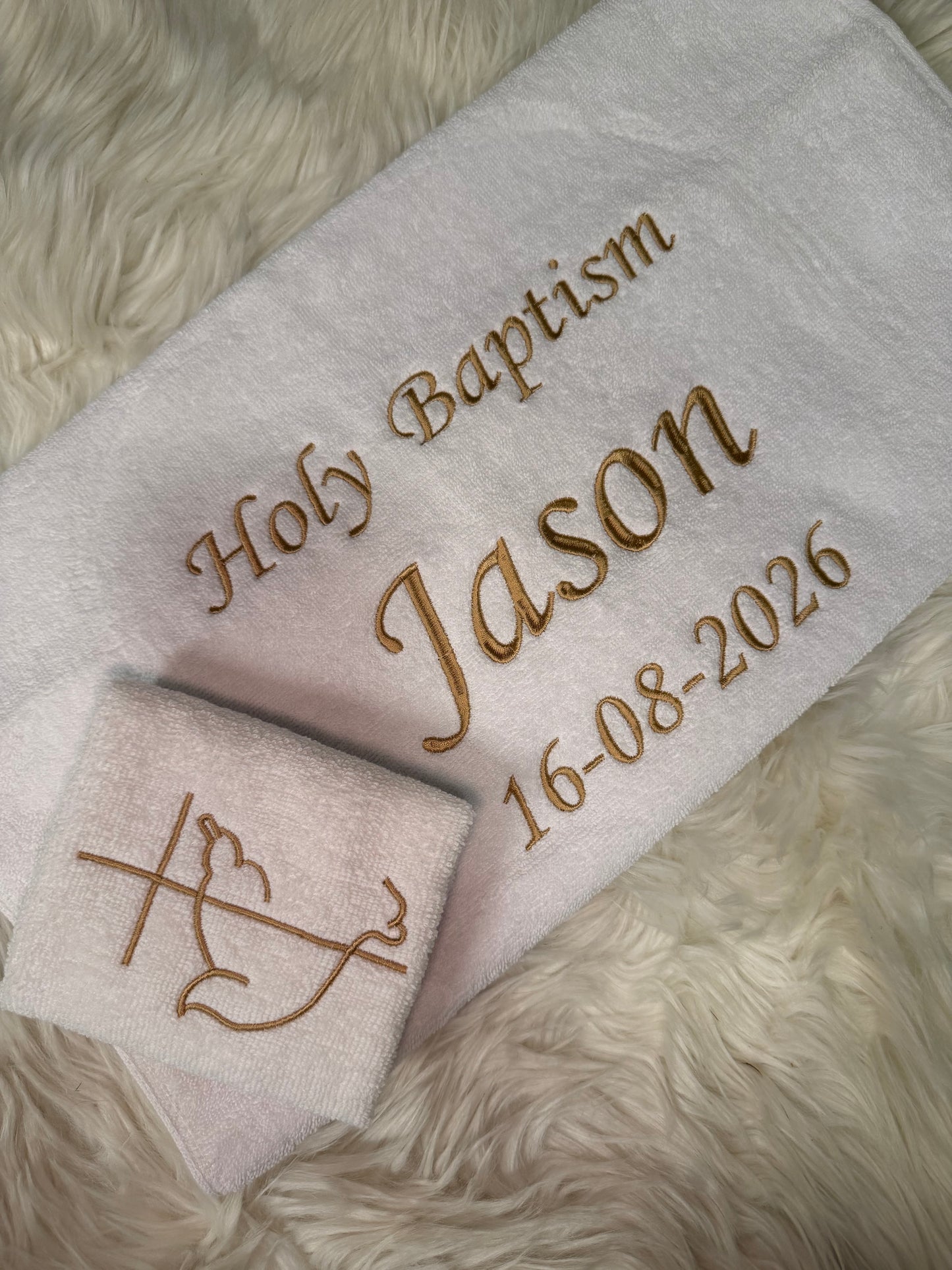 Baptism Towels set (Design 4)