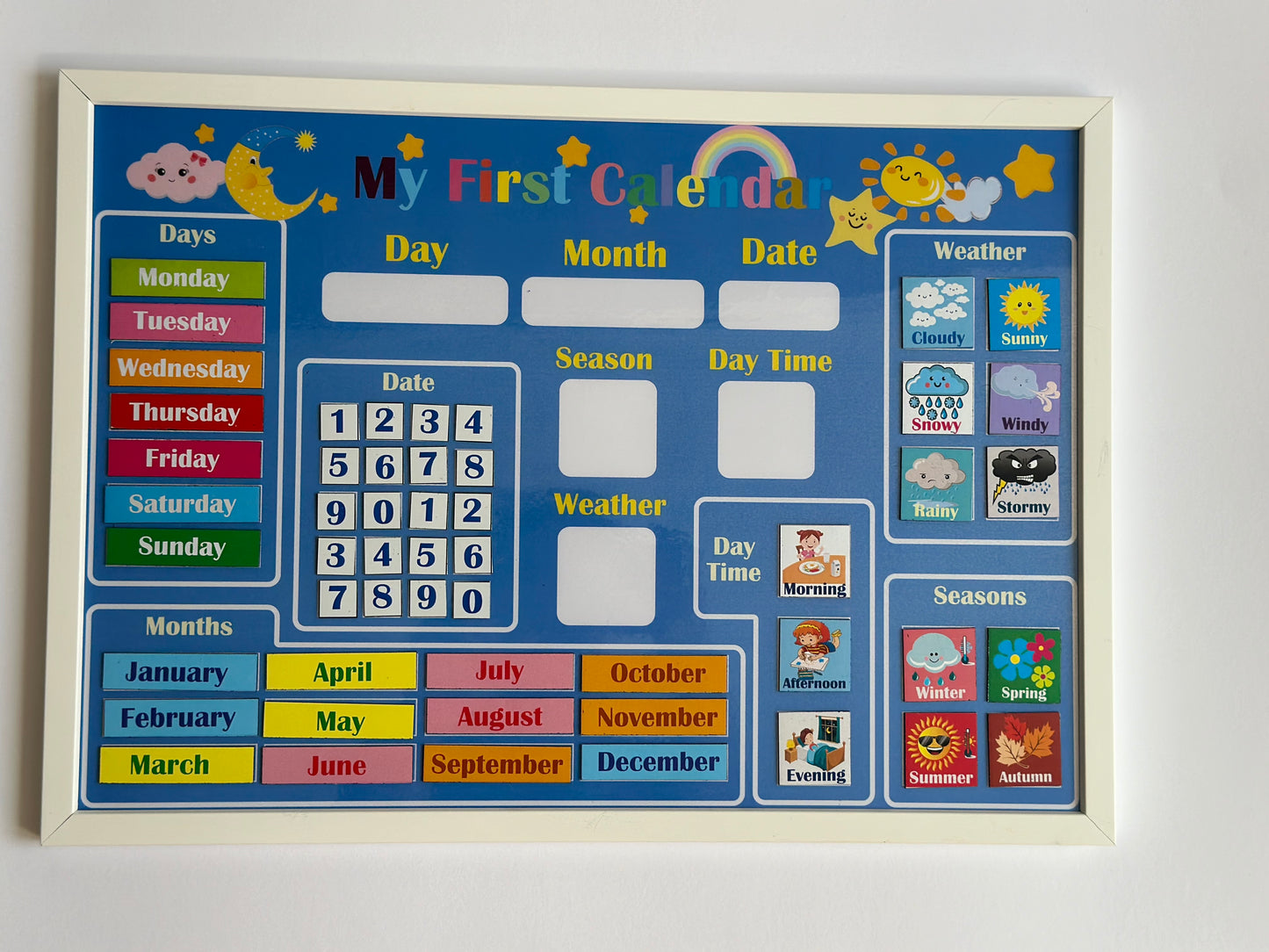 My First Calendar Magnetic Board