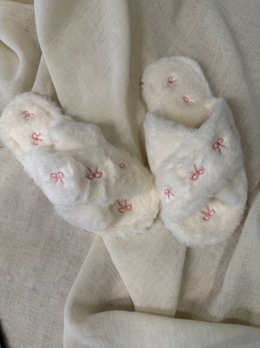 Pink Fluffy Slippers
