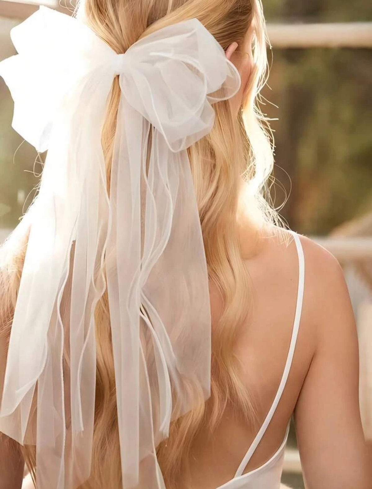Bow - Bridal hair clip