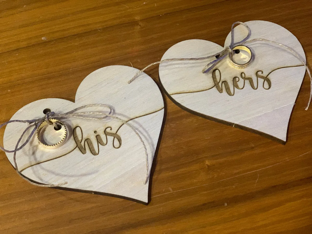 Ring Holder Double Heart - detail 2